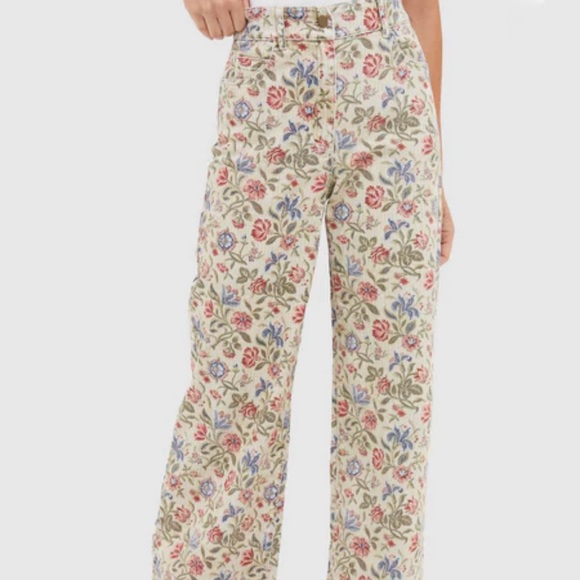 Tuckernuck Denim - Tuckernuck Dianthus Floral Denim Clara Pants